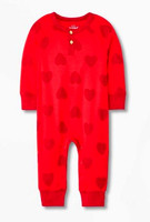 Red Heart Romper- 0-3 months