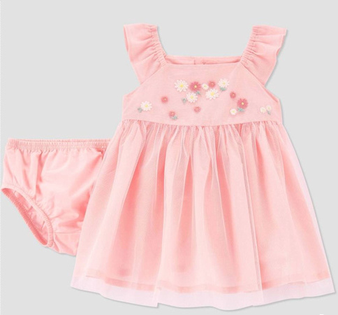 Pink Tulle Dress- 9 months