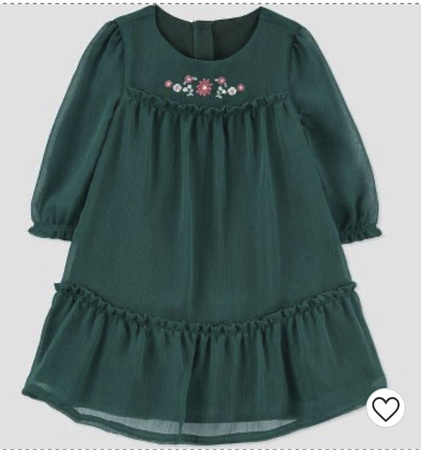 Green Sheer Dress- 6 months